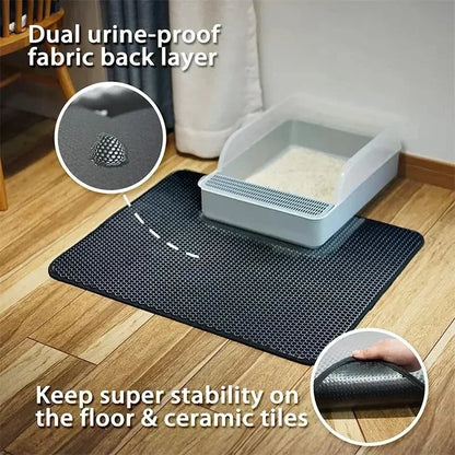 Cat Litter Mat - Waterproof Double Layer - Homes Must Haves