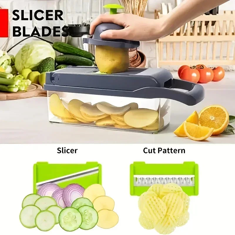 14/16 in 1 Multifunctional Vegetable Chopper - Homes Must Haves