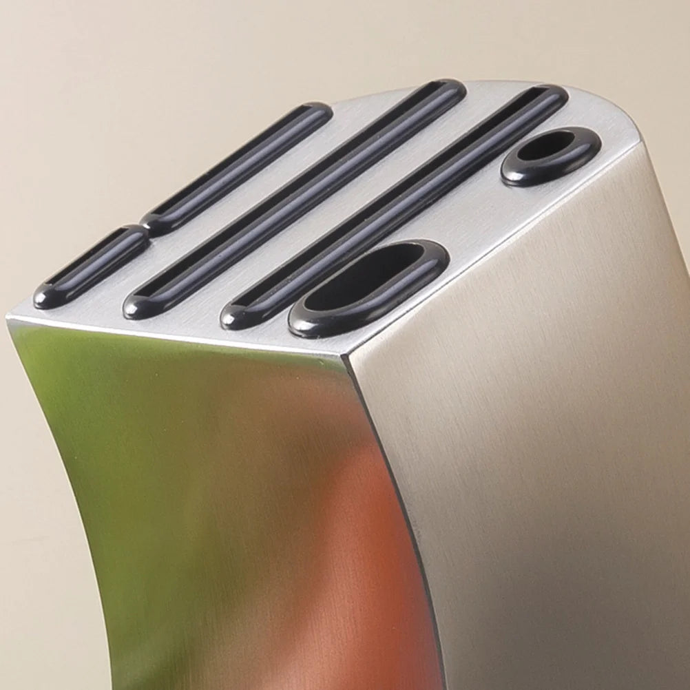 Stainless Steel Knife Block Storage Rack Knife Holder Knife - Homes Must Haves