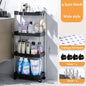 Slim Kitchen / Bathroom Storage Cart On Wheels - Suitable for Tight Spaces - Homes Must Haves