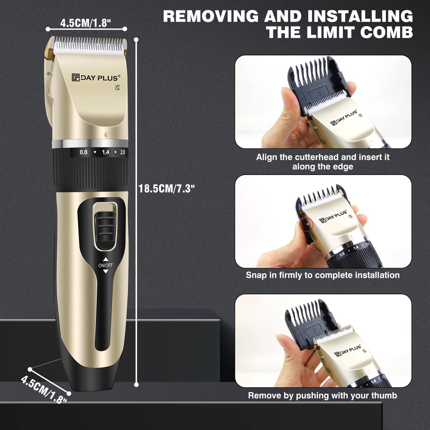 Electric Cordless Dog & Cat Hair Clipper / Trimmer - Homes Must Haves