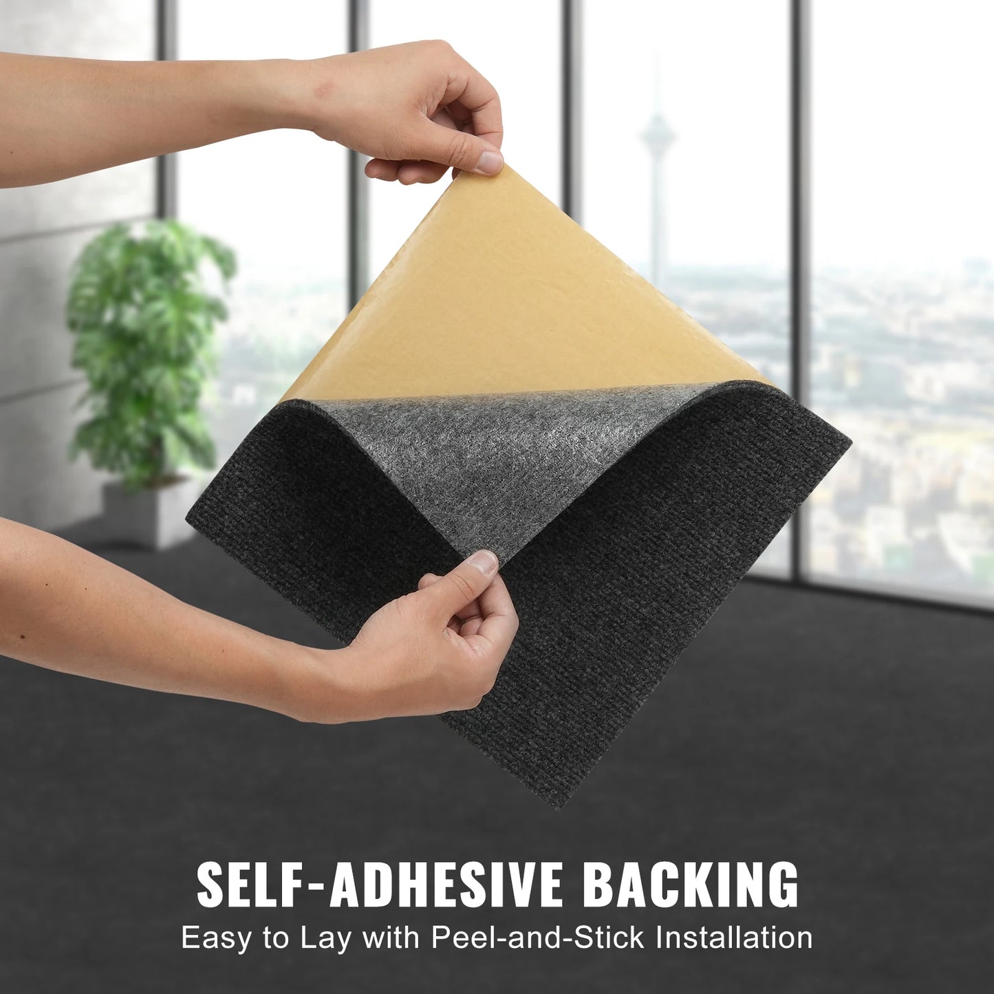 Carpet Tiles Peel & Stick Self Adhesive Soft Padded Carpet Tiles - Homes Must Haves