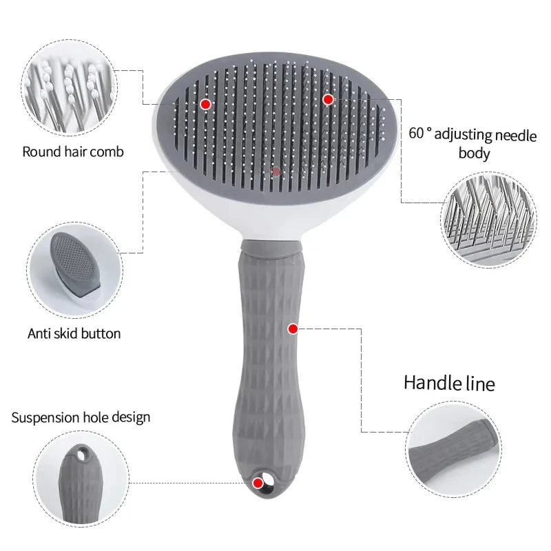 Self-cleaning Pet Hair Removal Comb - Homes Must Haves