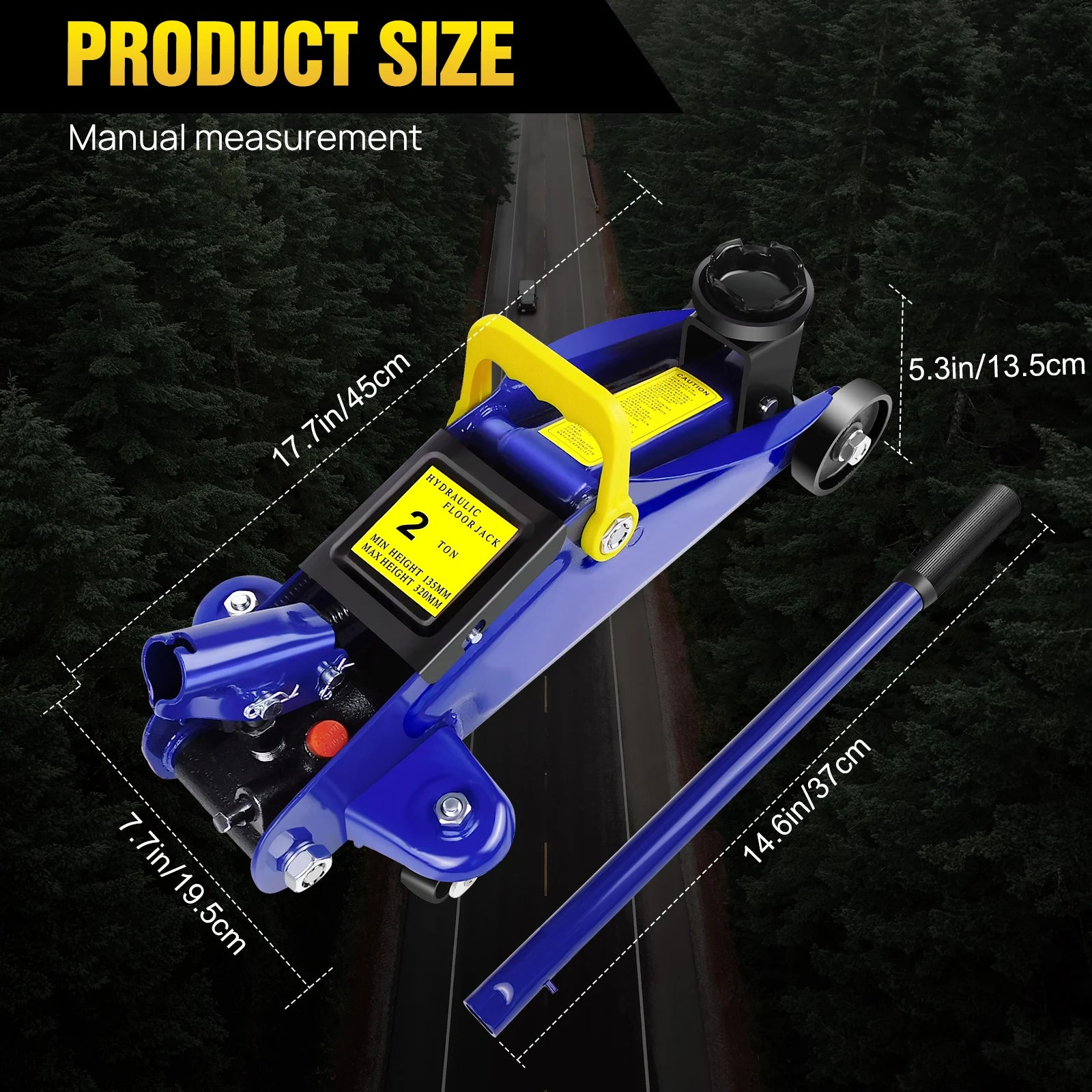 2-Ton Hydraulic Trolley Jack – Heavy Duty Floor Jack - Homes Must Haves