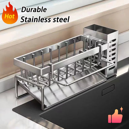 Stainless Steel Kitchen Sink Storage Rack - Homes Must Haves