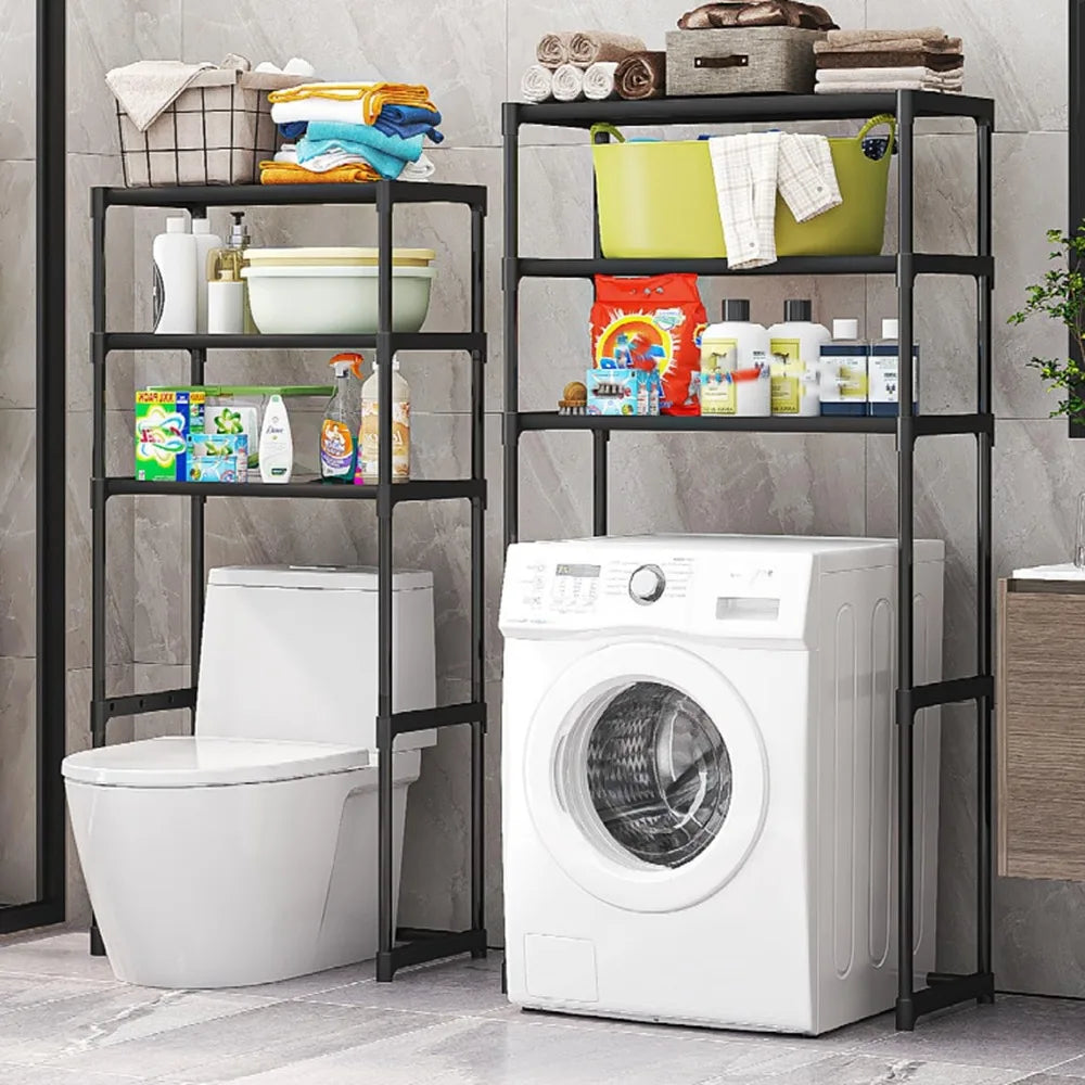 Multi-Layer Floor Standing Over the Toilet / Washer Storage Rack - Homes Must Haves