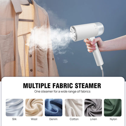 Handheld Clothes Steamer – Portable Foldable Garments Steamer - 1200W - Homes Must Haves