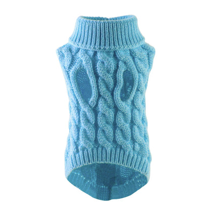 Puppy Dog Turtleneck Sweaters Teddy Jacket for Small Medium Dogs for Winter - Soft Yorkie Coat - Homes Must Haves