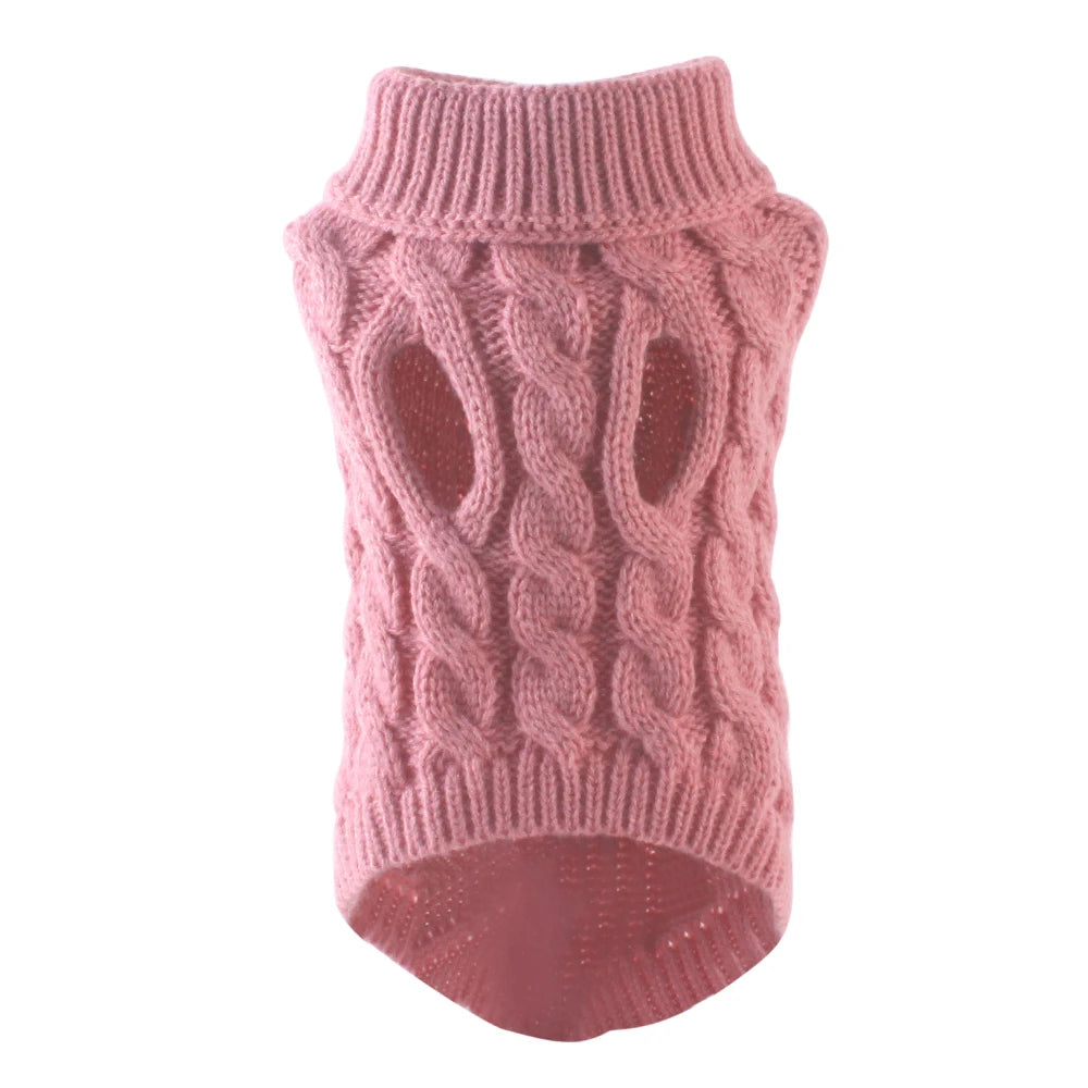 Puppy Dog Turtleneck Sweaters Teddy Jacket for Small Medium Dogs for Winter - Soft Yorkie Coat - Homes Must Haves