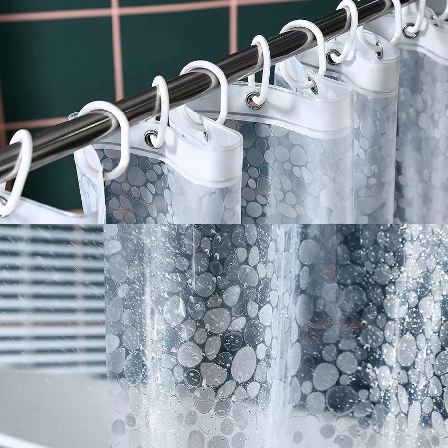 PEVA Pebble Shower Curtain - Homes Must Haves