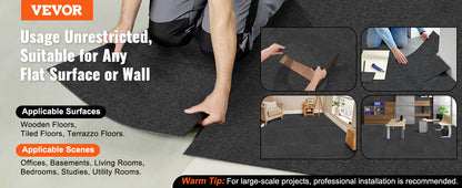 Carpet Tiles Peel & Stick Self Adhesive Soft Padded Carpet Tiles - Homes Must Haves