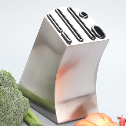 Stainless Steel Knife Block Storage Rack Knife Holder Knife - Homes Must Haves